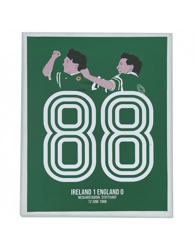 Ireland Euro 88 Wall Canvas Art | (A4)